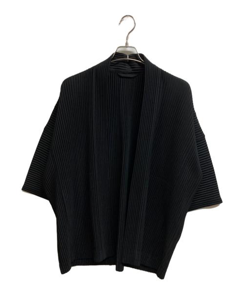 HOMME PLISSE ISSEY MIYAKE（オム プリッセ イッセイ ミヤケ）HOMME PLISSE ISSEY MIYAKE (オム プリッセ イッセイ ミヤケ) 半纏ジャケット/法被ジャケット ブラック サイズ:ーの古着・服飾アイテム