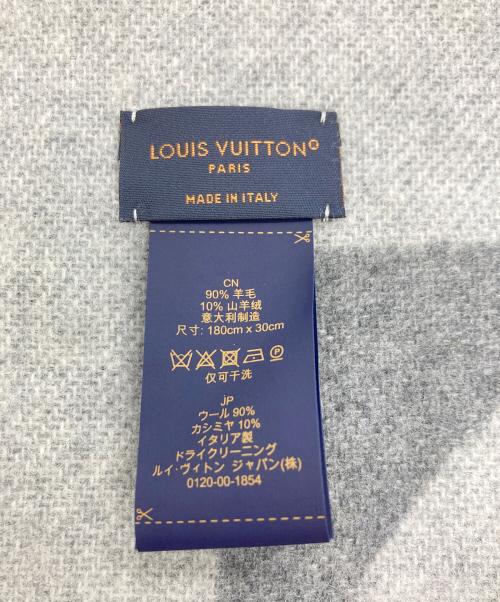 LOUIS VUITTON（ルイ ヴィトン）LOUIS VUITTON (ルイ ヴィトン) エシャルプ・カーディフ グレーの古着・服飾アイテム