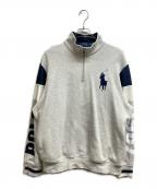 POLO RALPH LAURENポロ・ラルフローレン）の古着「ハーフジップスウェット」｜グレー