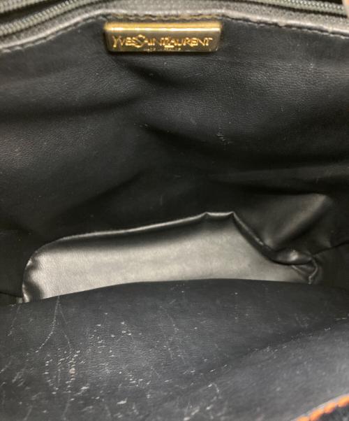 Yves Saint Laurent（イヴサンローラン）Yves Saint Laurent (イヴサンローラン) ショルダートートバッグ ブラックの古着・服飾アイテム