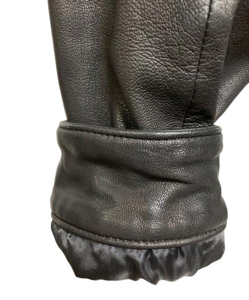 Hysteric Glamour（ヒステリックグラマー）Hysteric Glamour (ヒステリックグラマー) ゴートレザーシングルライダースジャケット ブラック サイズ:Lの古着・服飾アイテム