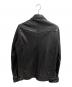Hysteric Glamour (ヒステリックグラマー) ゴートレザーシングルライダースジャケット ブラック サイズ:L：27000円