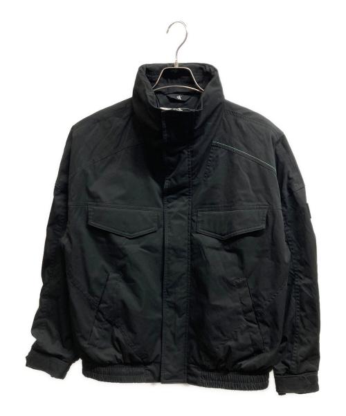 Calvin Klein Jeans（カルバンクラインジーンズ）Calvin Klein Jeans (カルバンクラインジーンズ) フードフィールドジャケット ブラック サイズ:Mの古着・服飾アイテム