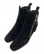 Roger Vivierロジェ ヴィヴィエ）の古着「スウェードブーツ」｜ブラック