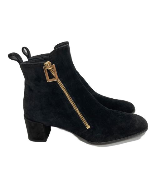 Roger Vivier（ロジェ ヴィヴィエ）Roger Vivier (ロジェ ヴィヴィエ) スウェードブーツ ブラック サイズ:36　1/2の古着・服飾アイテム