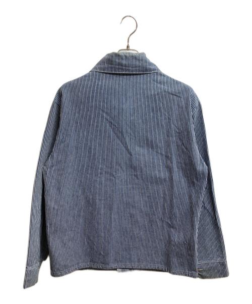 Pointer（ポインター）Pointer (ポインター) ヒッコリー カバーオール ネイビー サイズ:Mの古着・服飾アイテム