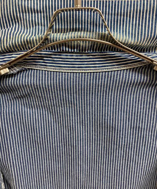 Pointer（ポインター）Pointer (ポインター) ヒッコリー カバーオール ネイビー サイズ:Mの古着・服飾アイテム