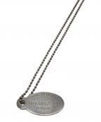 TIFFANY & Co.ティファニー）の古着「リターントゥ オーバルタグ ネックレス」｜シルバー
