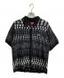 SUPREME（シュプリーム）の古着「Gradient Grid Zip Up Polo」｜ブラック