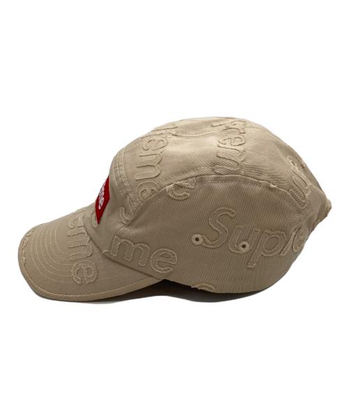 SUPREME（シュプリーム）Supreme (シュプリーム) Supreme Lasered Twill Camp Cap ベージュの古着・服飾アイテム