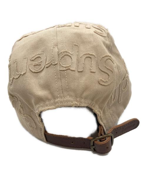 SUPREME（シュプリーム）Supreme (シュプリーム) Supreme Lasered Twill Camp Cap ベージュの古着・服飾アイテム