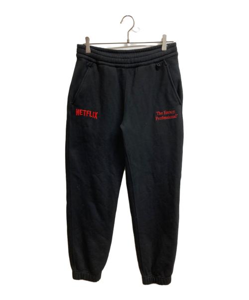 ENNOY（エンノイ）ENNOY (エンノイ) NETFLIX (ネットフリックス) スウェットパンツ ブラック サイズ:Sの古着・服飾アイテム