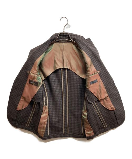 Hilton（ヒルトン）Hilton (ヒルトン) テーラードジャケット ブラウン サイズ:S 未使用品の古着・服飾アイテム