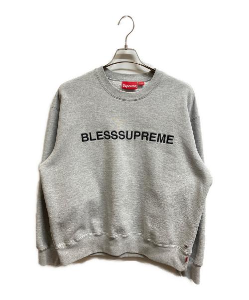 SUPREME（シュプリーム）SUPREME (シュプリーム) BLESS (ブレス) 23FW crewneck Heather Grey グレー サイズ:Mの古着・服飾アイテム