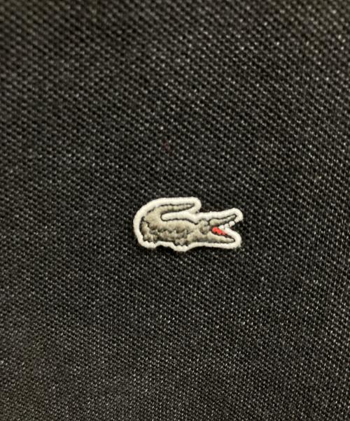 LACOSTE（ラコステ）LACOSTE (ラコステ) ルーズフィットビッグ鹿の子地インディゴポロシャツ ブラック サイズ:Lの古着・服飾アイテム