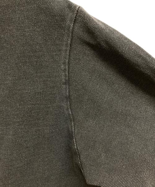 LACOSTE（ラコステ）LACOSTE (ラコステ) ルーズフィットビッグ鹿の子地インディゴポロシャツ ブラック サイズ:Lの古着・服飾アイテム