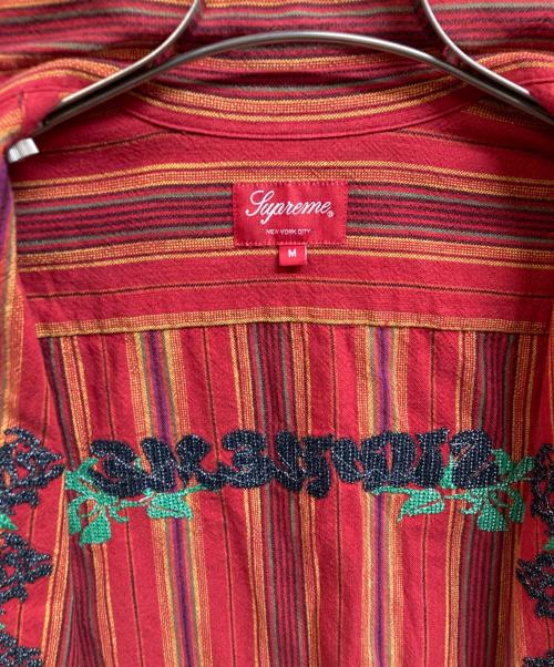 SUPREME（シュプリーム）SUPREME (シュプリーム) 23SS Needlepoint shirt レッド サイズ:Mの古着・服飾アイテム