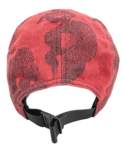 SUPREME（シュプリーム）SUPREME (シュプリーム) 23SS Flames Jacquard Denim Camp Cap レッドの古着・服飾アイテム