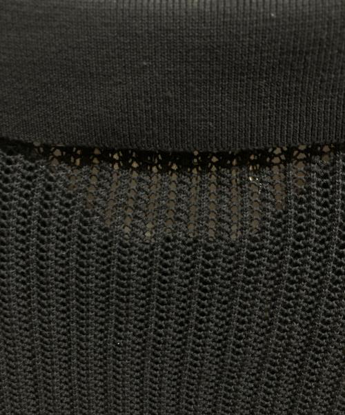 THE SHINZONE（ザ シンゾーン）THE SHINZONE (ザ シンゾーン) OPEN WORK KNIT CARDIGAN ブラック サイズ:Fの古着・服飾アイテム