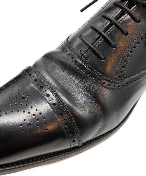 SCOTCH GRAIN（スコッチグレイン）SCOTCH GRAIN (スコッチグレイン) セミブローグシューズ ブラック サイズ:25cmの古着・服飾アイテム