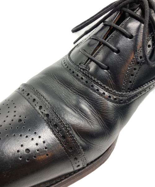 SCOTCH GRAIN（スコッチグレイン）SCOTCH GRAIN (スコッチグレイン) セミブローグシューズ ブラック サイズ:25cmの古着・服飾アイテム