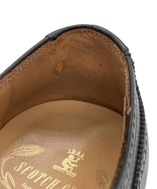 SCOTCH GRAIN（スコッチグレイン）SCOTCH GRAIN (スコッチグレイン) セミブローグシューズ ブラック サイズ:25cmの古着・服飾アイテム