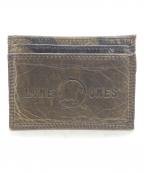 LONE ONESロンワンズ）の古着「レザーカードケース」｜カーキ