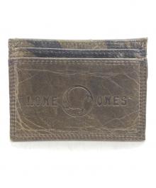 LONE ONES（ロンワンズ）の古着「レザーカードケース」｜カーキ