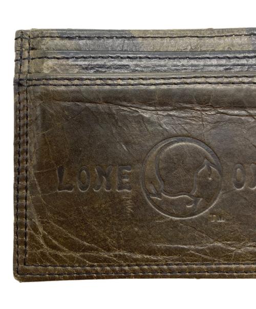 LONE ONES（ロンワンズ）LONE ONES (ロンワンズ) レザーカードケース カーキの古着・服飾アイテム