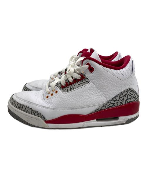 NIKE（ナイキ）NIKE (ナイキ) Air Jordan 3 カーディナルレッド ホワイト サイズ:UK8.5の古着・服飾アイテム