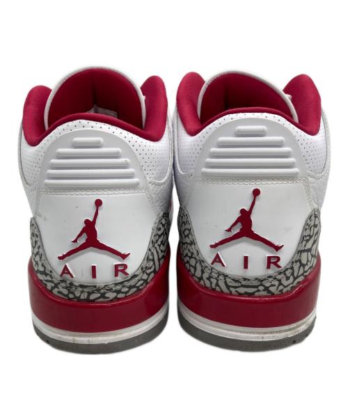 NIKE（ナイキ）NIKE (ナイキ) Air Jordan 3 カーディナルレッド ホワイト サイズ:UK8.5の古着・服飾アイテム