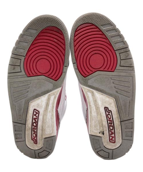 NIKE（ナイキ）NIKE (ナイキ) Air Jordan 3 カーディナルレッド ホワイト サイズ:UK8.5の古着・服飾アイテム