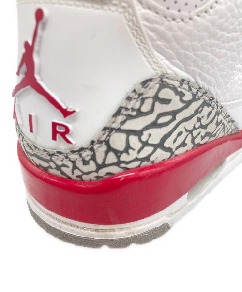 NIKE（ナイキ）NIKE (ナイキ) Air Jordan 3 カーディナルレッド ホワイト サイズ:UK8.5の古着・服飾アイテム