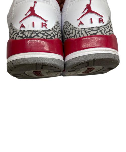 NIKE（ナイキ）NIKE (ナイキ) Air Jordan 3 カーディナルレッド ホワイト サイズ:UK8.5の古着・服飾アイテム