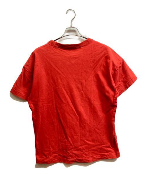 Acne studios（アクネ ストゥディオス）ACNE STUDIOS (アクネ ストゥディオス) ロゴプリントtシャツ レッド サイズ:Sの古着・服飾アイテム