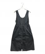 DES PRESデ プレ）の古着「シルクタフタ ノースリーブワンピース」｜ブラック