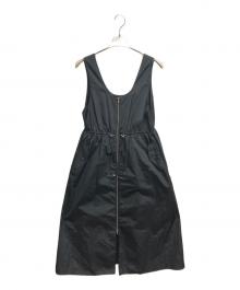 DES PRES（デ プレ）の古着「シルクタフタ ノースリーブワンピース」｜ブラック