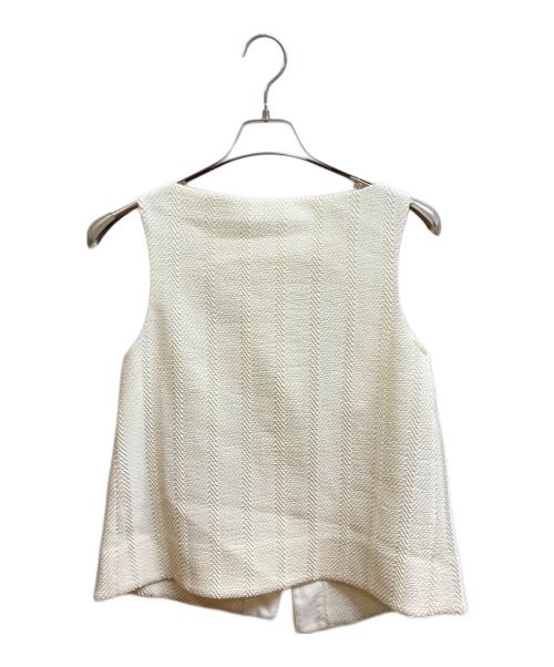 MKDT STUDIO（マークケンリードミノタン）MKDT STUDIO (マークケンリードミノタン) ノースリーブブラウス ベージュ サイズ:34の古着・服飾アイテム