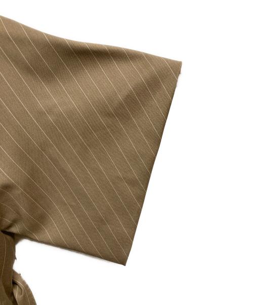 MaxMara（マックスマーラ）MaxMara (マックスマーラ) ペンシルストライプジャケット/スカートセットアップ ブラウン サイズ:40/40 未使用品の古着・服飾アイテム