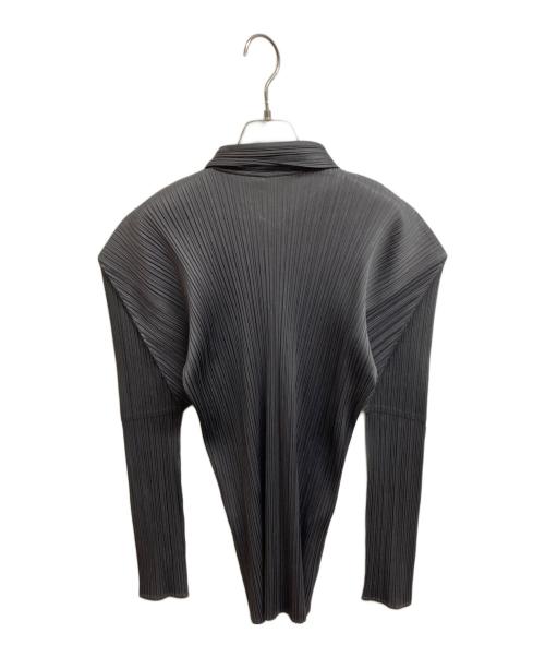 PLEATS PLEASE（プリーツプリーズ）PLEATS PLEASE (プリーツプリーズ) プリーツブラウス ネイビー サイズ:4の古着・服飾アイテム