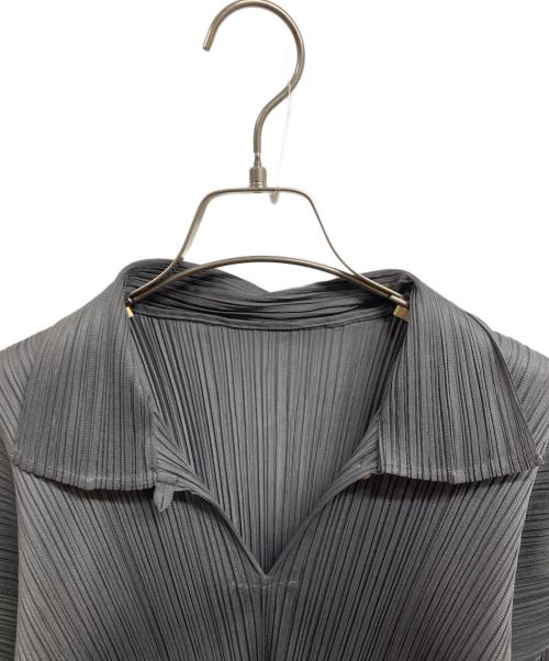 PLEATS PLEASE（プリーツプリーズ）PLEATS PLEASE (プリーツプリーズ) プリーツブラウス ネイビー サイズ:4の古着・服飾アイテム