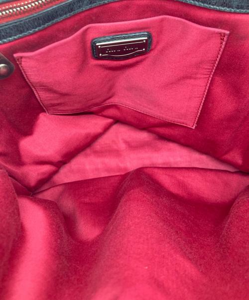 MIU MIU（ミュウミュウ）MIU MIU (ミュウミュウ) レザーハンドバッグ ブラックの古着・服飾アイテム