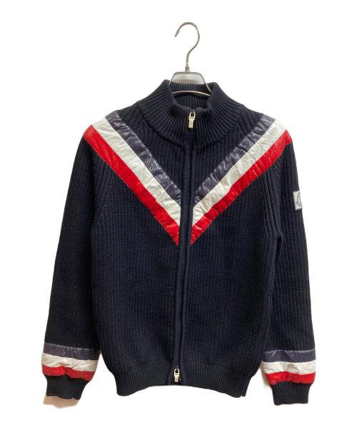 MONCLER GAMME BLEU（モンクレール ガム ブルー）MONCLER GAMME BLEU (モンクレール ガム ブルー) MAGLIONE TRICOT CARDIGAN ネイビー サイズ:Mの古着・服飾アイテム