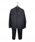 EDIFICEエディフィス）の古着「シアサッカーセットアップスーツ」｜ブラック