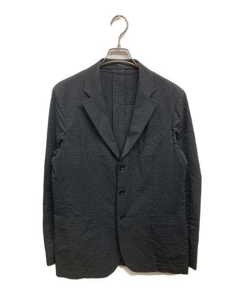 EDIFICE（エディフィス）EDIFICE (エディフィス) シアサッカーセットアップスーツ ブラック サイズ:48の古着・服飾アイテム