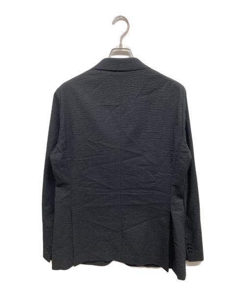 EDIFICE（エディフィス）EDIFICE (エディフィス) シアサッカーセットアップスーツ ブラック サイズ:48の古着・服飾アイテム