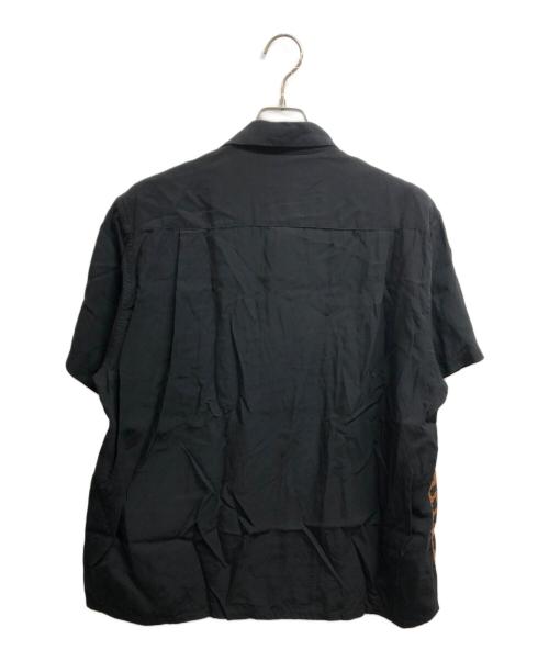 WACKO MARIA（ワコマリア）WACKO MARIA (ワコマリア) 切替レオパードシャツ ブラック×ブラウン サイズ:Mの古着・服飾アイテム