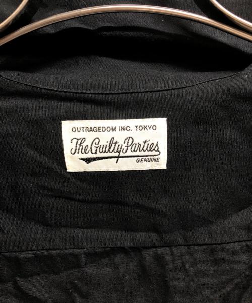 WACKO MARIA（ワコマリア）WACKO MARIA (ワコマリア) 切替レオパードシャツ ブラック×ブラウン サイズ:Mの古着・服飾アイテム