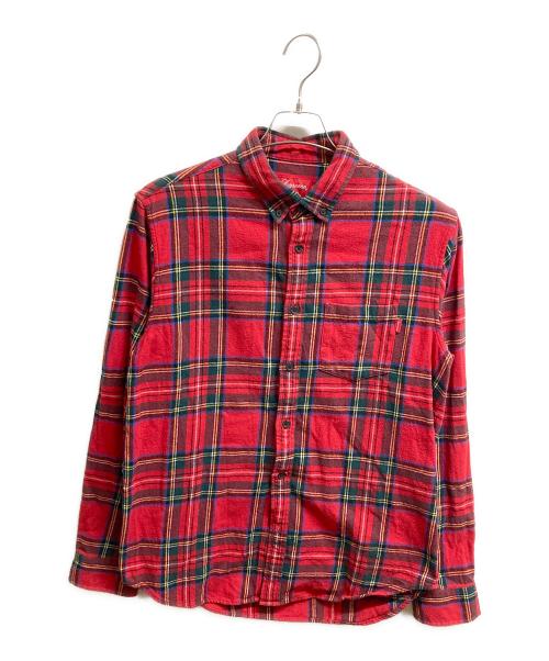 SUPREME（シュプリーム）Supreme (シュプリーム) タータンチェックフランネルシャツ レッド サイズ:Mの古着・服飾アイテム