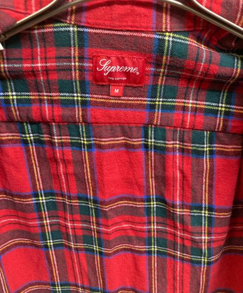 SUPREME（シュプリーム）Supreme (シュプリーム) タータンチェックフランネルシャツ レッド サイズ:Mの古着・服飾アイテム